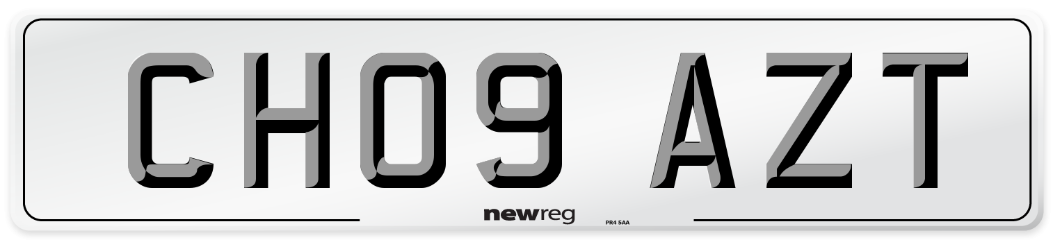 CH09 AZT Number Plate from New Reg